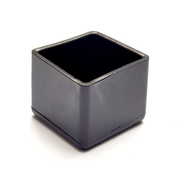 Nakładki ochronne meblowe czarne kwadrat 25x25mm