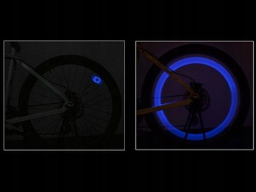 КРЫШКА С ПОДСВЕТКОЙ ДЛЯ ВЕЛОСИПЕДНЫХ СПИЦ, СИНИЙ