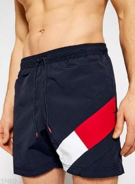 Tommy Hilfiger spodenki męskie plażowe kąpielówki DESERT SKY rozmiar M