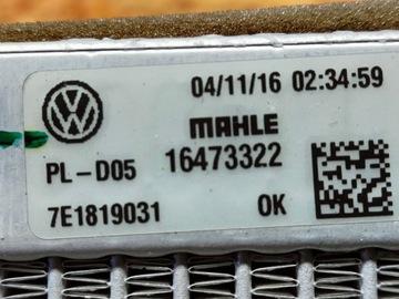 CHLADIČKA RADIÁTORU VW TRANSPORTER 7E1819031