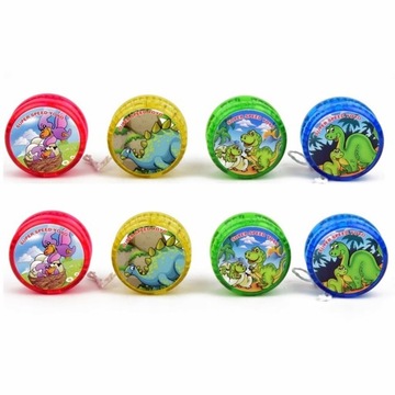 3 СВЕТЯЩИХСЯ ЙОЙО С ПОДШИПНИКОМ ИГРА НА НАВЫКИ «ЙОЙО ДИНОЗАВРЫ» АНТИСТРЕСС