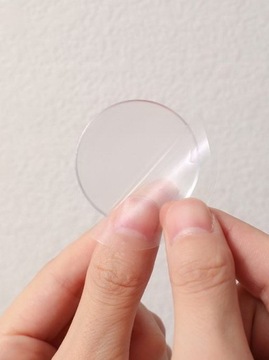 РУЧКА ДВЕРНАЯ БАМПЕР САМОКЛЕЯЩАЯСЯ НА СТЕНУ 5,5 см ПРОЗРАЧНАЯ 6 шт.