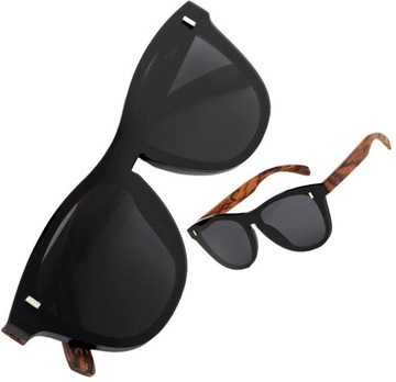 Поляризованные солнцезащитные очки Nerdy UV400 В ДЕРЕВЯННОМ ЧЕХОЛЕ