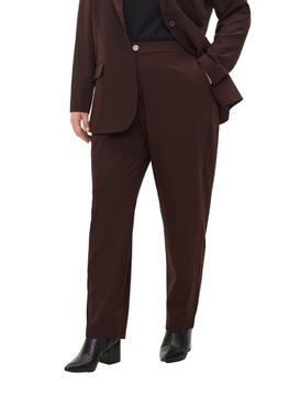 ZIZZI ELEGANCKIE SPODNIE PROSTA NOGAWKA BURGUND 000D 60