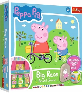 GRA PLANSZOWA WIELKI WYŚCIG RACE ŚWINKA PEPPA PIG
