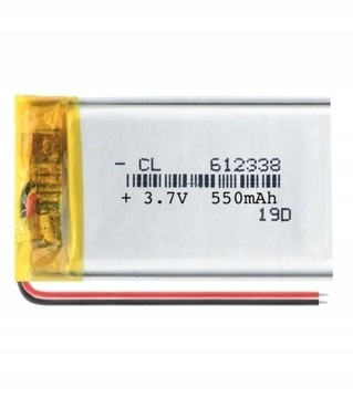 Bateria Akumulator Li-Poly 550mAh 3.7V 612338