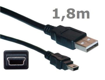 Kabel MiniUSB mini USB Pad PS3 1,8m Lanberg