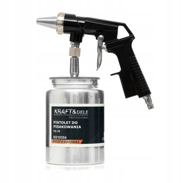 PISTOLET PNEUMATYCZNY DO PIASKOWANIA USUWANIA FARBY DYSZA ZBIORNIK KD10354