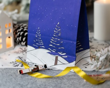 Блок-пакеты CHRISTMAS GIFT для бумажных пакетов CHRISTMAS GIFT