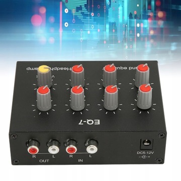 Выходной вход RCA 7-полосного эквалайзера