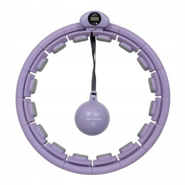 Hula hop z wypustkami HMS 45 cm czarny