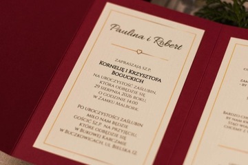 Папка-конверт свадебные приглашения + копия, 10 шт.