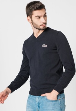 LACOSTE X NATIONAL GEOGRAPHIC sweter v-neck L