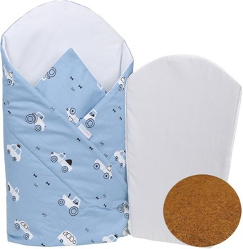 ROŻEK BECIK NIEMOWLĘCY Z WKŁADEM KOKOSOWYM USZTYWNIANY BAWEŁNA BABYMAM