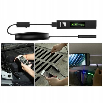 ИНСПЕКЦИОННАЯ КАМЕРА ЭНДОСКОП USB WIFI 8 ММ HD LED ТЕЛЕФОН ПК ANDROID IOS 5M