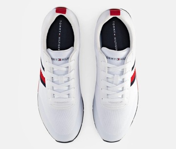 BUTY MĘSKIE TOMMY HILFIGER SKÓRZANE BIAŁE ROZM 42