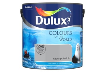 DULUX Kolory świata Farba lateksowa SZARA POŚWIATA 2,5l
