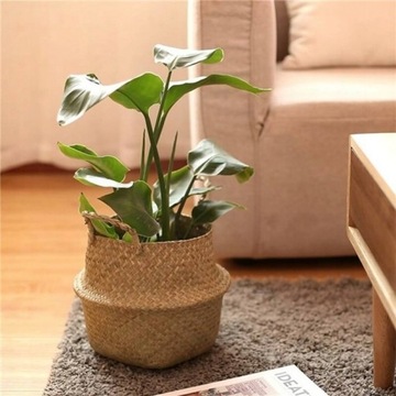 ПЛЕТЕНЫЕ КОРЗИНЫ ЧЕХОЛ ДЛЯ ЦВЕТОЧНЫХ ГОРШКОВ BOHO FLADIS X3