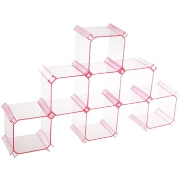 Honeycomb Socks Storage Boxs Honeycomb Rose red
