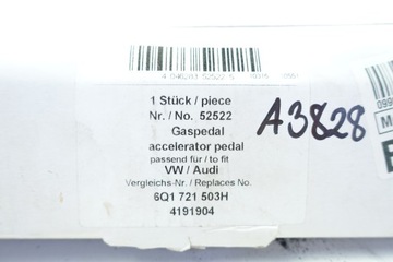 ПОТЕНЦИОМЕТР ПЕДАЛЬ АКСЕЛЕРАТОРА 6Q1721503 6Q1721503D 6Q1721503H 6Q1721503L VW SKODA