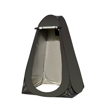 Privacy Tent Shower Tent Camping Bathroom Toilet Tent 1.2*1.2*1.9m Black
