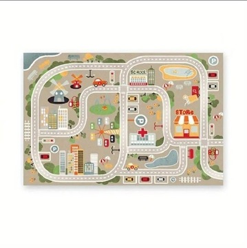 DYWAN DO POKOJU DZIECIĘCEGO MIASTO ULICE 100x150