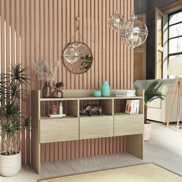 vidaXL Szafka, dąb sonoma, 105x30x70 cm, materiał drewnopochodny