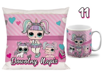 НАБОР ПОДУШКА + КРУЖКА ЛОЛ СЮРПРИЗ + ИМЯ N1