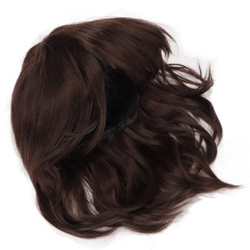 Парик мужской, короткий, коричневый, прямой,