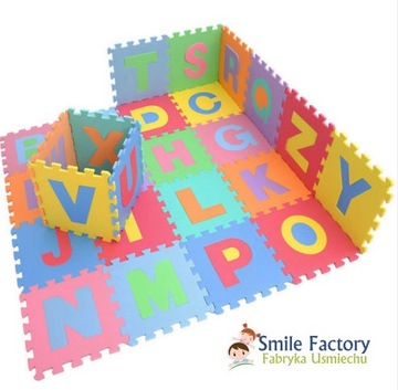 КОВРИК-ПАЗЗЛ 36 ЦИФРЫ БУКВЫ 30х30см 72 шт.