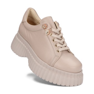 Sneakersy damskie KARINO 5077/022-P beżowy beżowe r.38