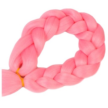 Włosy SYNTETYCZNE do warkoczyków KOLOROWE warkoczyki DOCZEPIANE WŁOSY pasma