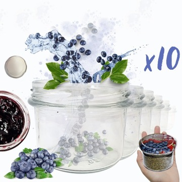 Банки 235мл банки для варенья, специй, десертов, консервов 10 шт. 82мм ПЖ