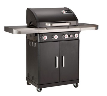 Landmann Grill gazowy 15 kW REXON PTS 4.1 czarny + palnik boczny