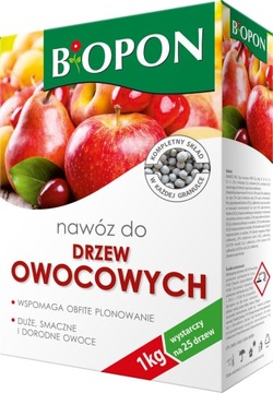 Nawóz Biopon do drzew owocowych 1kg na 25 drzew