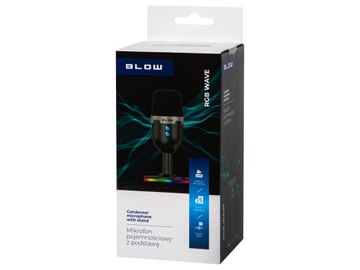 МИКРОФОН ДЛЯ КОМПЬЮТЕРА КОНДЕНСАТОР ИГРОВОЙ СТУДИИ КАРАОКЕ USB LED RGB