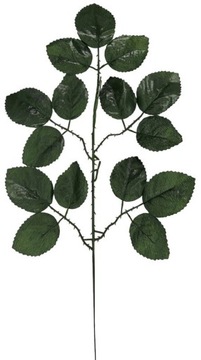 ЛИСТ 47 СМ ИСКУССТВЕННЫЕ ЛИСТЬЯ ЦВЕТЫ РАСТЕНИЯ ТРАНДЖЕВАЯ РОЗА