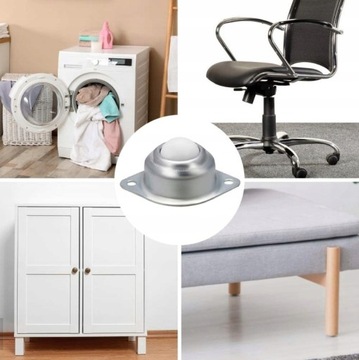 МЕБЕЛЬНЫЕ ПОВОРОТНЫЕ РОЛИКЫ, УНИВЕРСАЛЬНЫЕ, 8 ШТ, БЕСШУМНЫЕ НЕЙЛОНОВЫЕ РОЛИКЫ, С 16 ВИНТАМИ