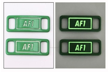 2 шт. металлическая пряжка для обуви со светящейся подсветкой AF1