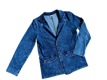 Marynarka bawełniana ala jeans - Style Kids (146)