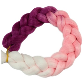 СИНТЕТИЧЕСКИЕ волосы для косичек ЦВЕТНЫЕ косички НАРАЩИВАНИЕ ВОЛОС ОМБРЕ