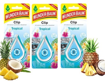 WUNDER BAUM CLIP ZAPACH DO AUTA TROPICAL ODŚWIEŻA