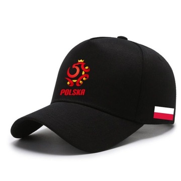 Czapka kibica z daszkiem POLSKA bejsbolówka HAFT