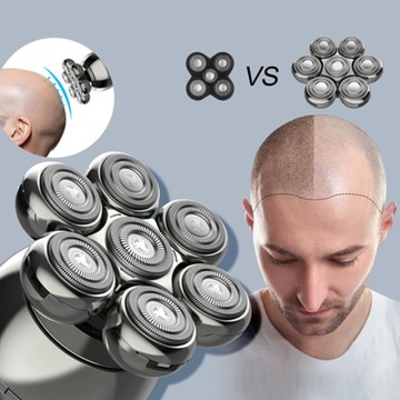 МУЖСКАЯ БРИТЬЯ, ГОЛОВА, ЛИЦО, БОРОДА, ЭЛЕКТРИЧЕСКАЯ, 7D ТРИМЕР