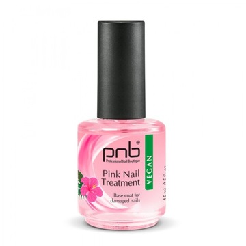 Baza do wzmacniania uszkodzonych paznokci PNB Pink Nail Treatment 15 ml