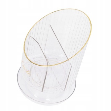 Przezroczysty uchwyt na pędzle do makijażu obrotowy wodoodporny pyłoszczeln