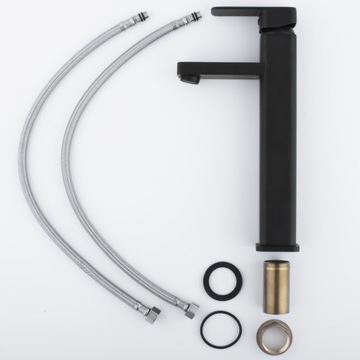 BATERIA DO UMYWALKI NABLATOWEJ CZARNA KASKADA LOFT SETO 36