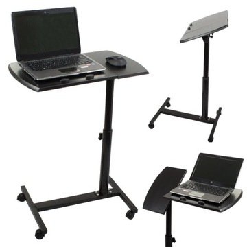 Stolik pod laptopa na kółkach regulowany biurko