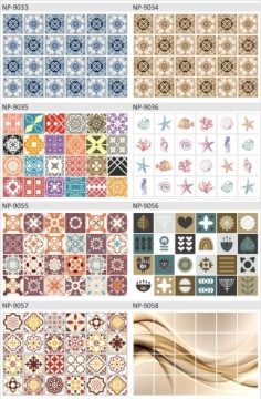 Наклейки на стену, плитку, лестницу, 20х20см.