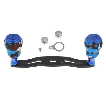 Прочная ручка катушки из углеродного волокна с тыквой из синего этиленвинилацетата.